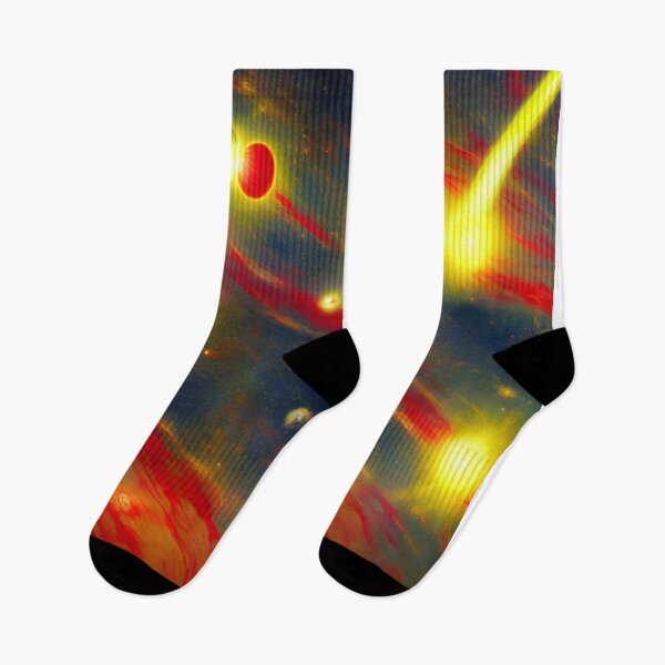 Item preview, Yellow and red objects in space designed and sold by David-Howells.