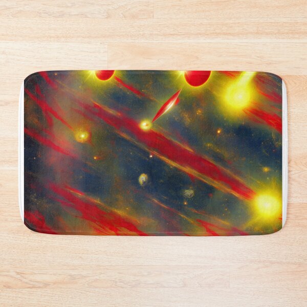 Item preview, Yellow and red objects in space designed and sold by David-Howells.