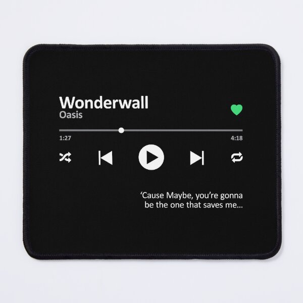 Item preview, Wonderwall Streaming designed and sold by TraceTheFace.
