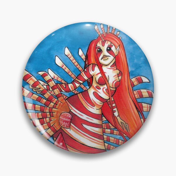 Item preview, Lion Fish Mermaid designed and sold by Nicholdesigns.