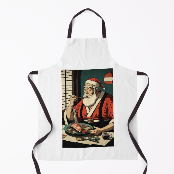 Item preview, Santa Eating Dinner with Chopsticks designed and sold by JigglePeek.