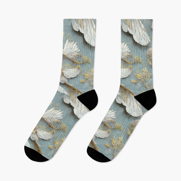 Item preview, Blue and gold Angel Dove Wings designed and sold by BellasArtStudio.