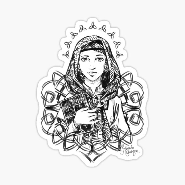 Item preview, Saint Dymphna designed and sold by Fabiola Garza.