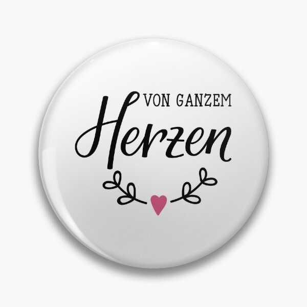 Item preview, Von ganzem Herzen. German text: With all my heart.  designed and sold by pidzam4e.