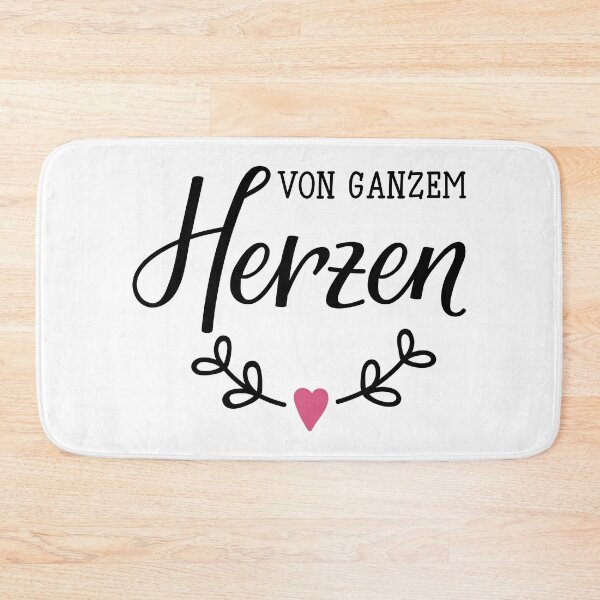 Item preview, Von ganzem Herzen. German text: With all my heart.  designed and sold by pidzam4e.