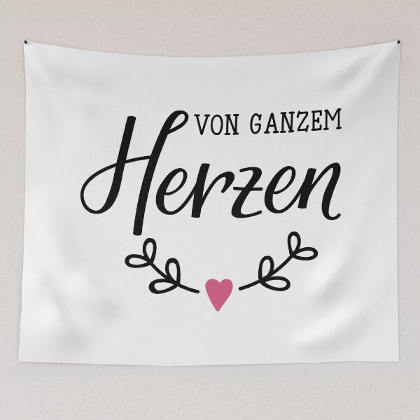 Item preview, Von ganzem Herzen. German text: With all my heart.  designed and sold by pidzam4e.