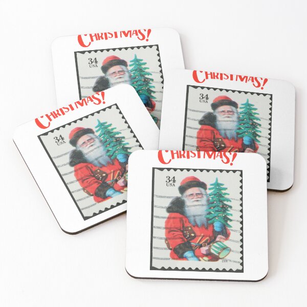 Item preview, Vintage Santa Stamp designed and sold by speakupandshine.