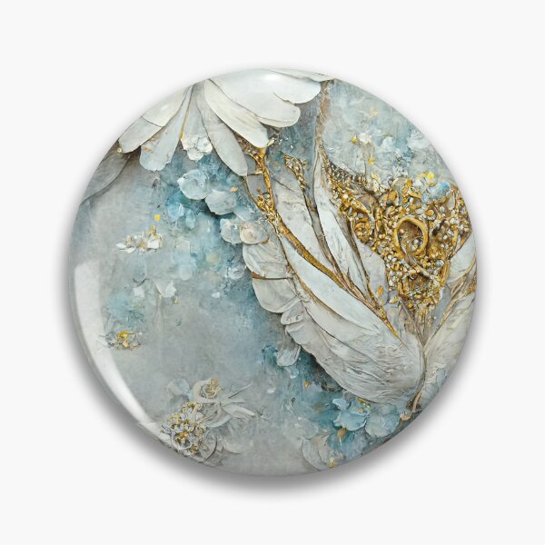 Item preview, Angelic Blue and Gold butterfly  designed and sold by BellasArtStudio.