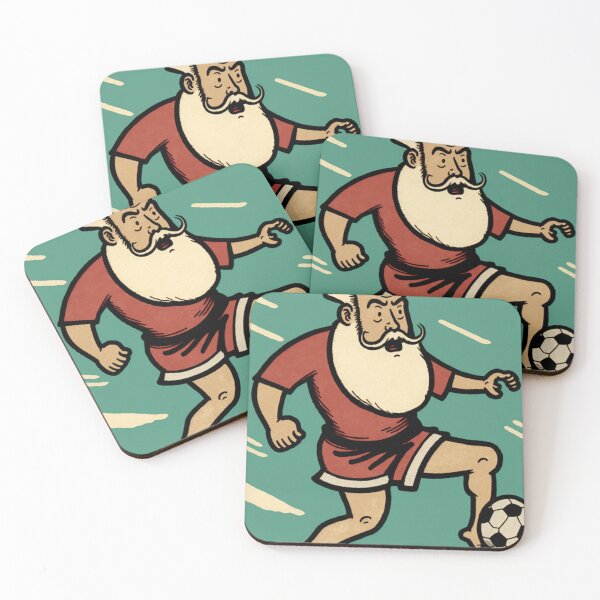 Item preview, Santa Claus Playing Soccer designed and sold by JigglePeek.