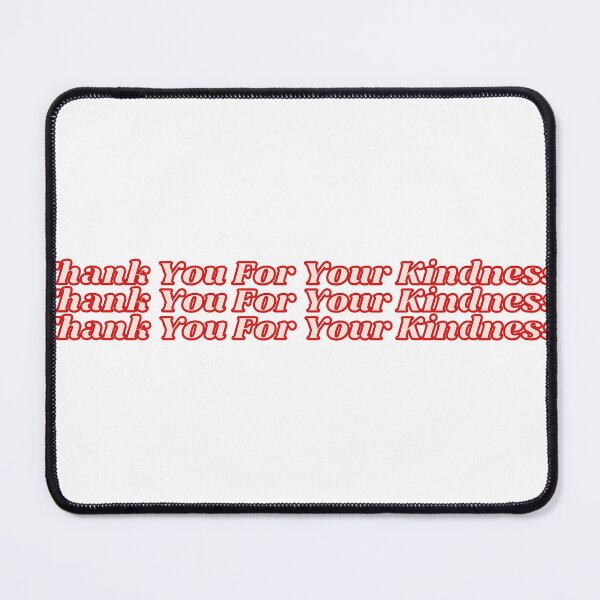 Item preview, Thank You For Your Kindness Retro Red designed and sold by Pink Ribbon.
