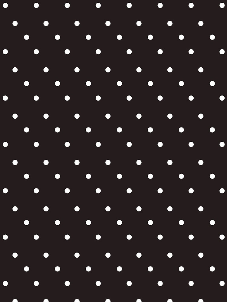 Thumbnail 4 of 4, A-Line Dress, white dots on chocolate designed and sold by hamtz.