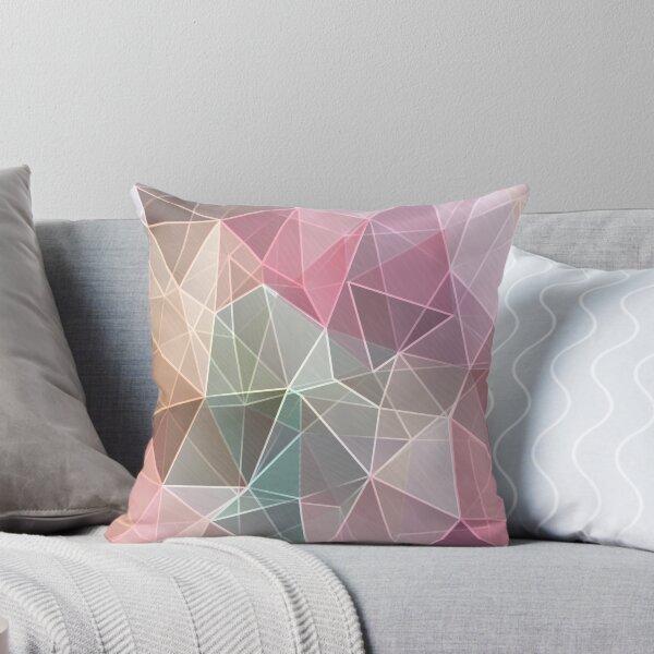 Item preview, Abstract polygonal print textile fabric 2 designed and sold by fuzzyfox.