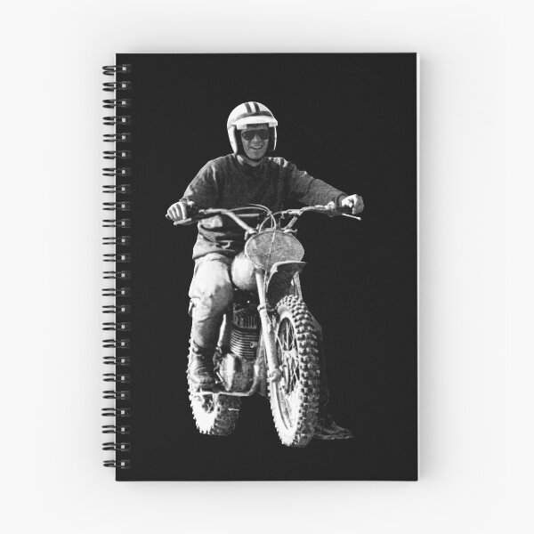 Item preview, Steve McQueen on classic Husky - on Black designed and sold by boltjesdesign.