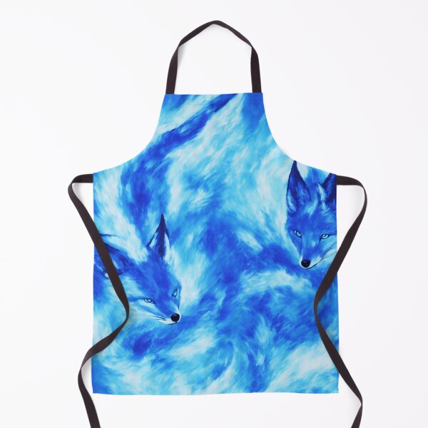 Item preview, Blue Fox with a Body of Blue Flames Digital Art designed and sold by DesignerKin.