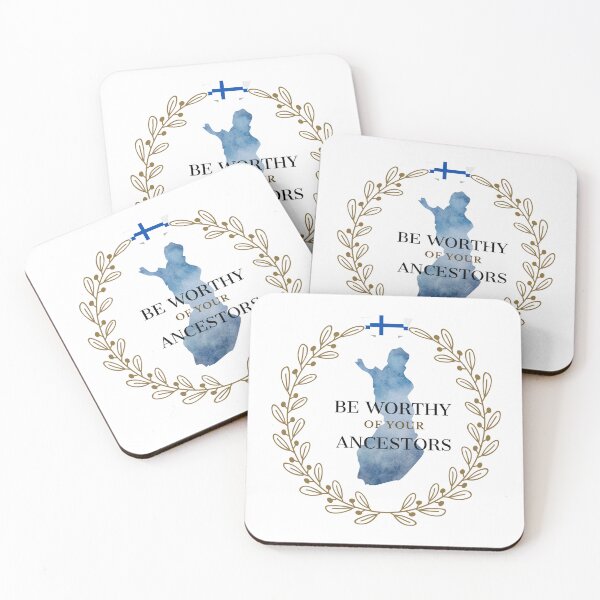 Item preview, Be Worthy of Your Ancestors Finland Map designed and sold by JCL Design Studio.