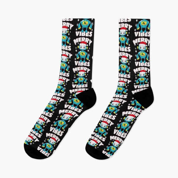 Item preview, Merry Vibes Cute Christmas Robot Lover Funny Sci Fi designed and sold by SharpThreadZ.