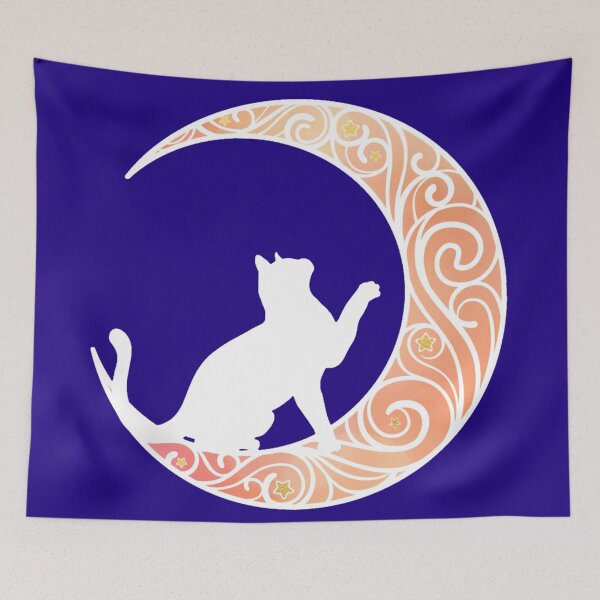 Item preview, Harvest Moon Cat - Celestial Art designed and sold by MistyMorningsOR.