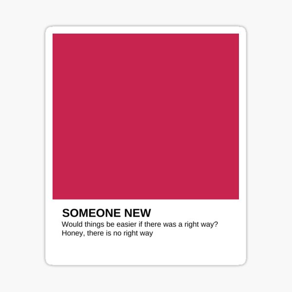 Item preview, Hozier Someone New Pantone Lyrics designed and sold by pipiare.