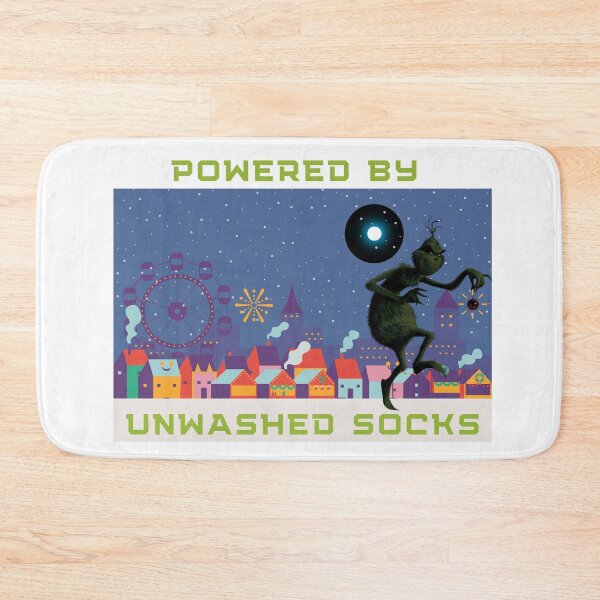 Item preview, Christmas Powered By Unwashed Socks designed and sold by CleanEnergyLife.
