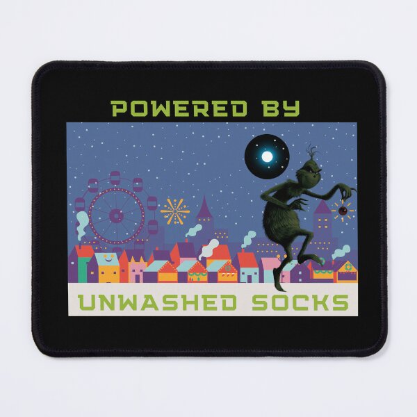 Item preview, Christmas Powered By Unwashed Socks designed and sold by CleanEnergyLife.