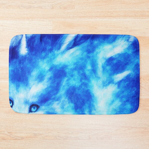 Item preview, Blue Fox with a Body of Blue Flames Digital Art designed and sold by DesignerKin.