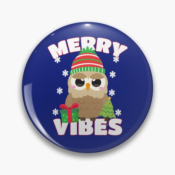 Artikelvorschau, Merry Vibes Niedlicher Weihnachtseulenliebhaber Lustiges Weihnachten entworfen und verkauft von SharpThreadZ.