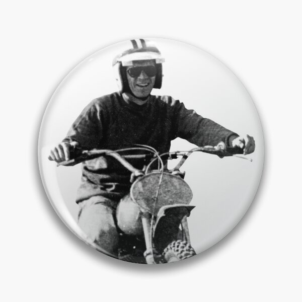 Item preview, Steve McQueen on classic Husky - on White designed and sold by boltjesdesign.