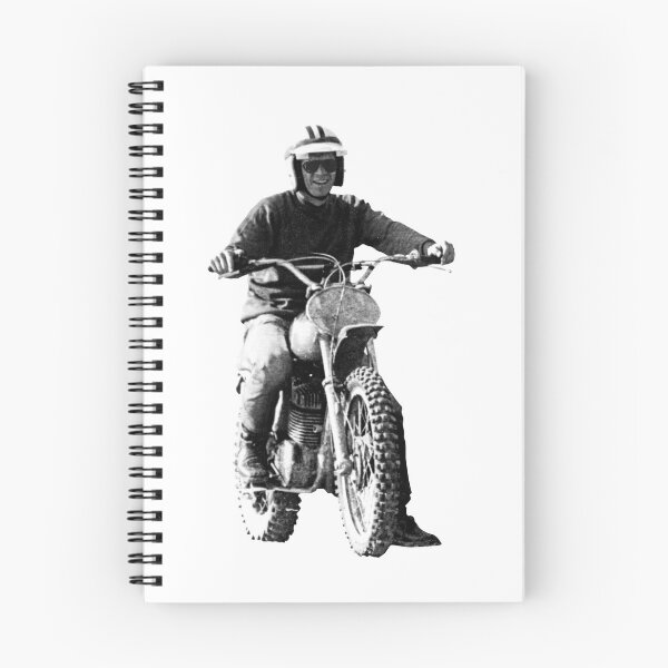 Item preview, Steve McQueen on classic Husky - on White designed and sold by boltjesdesign.