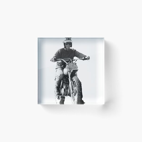 Item preview, Steve McQueen on classic Husky - on White designed and sold by boltjesdesign.
