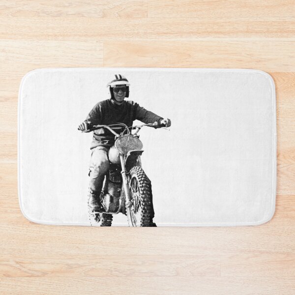 Item preview, Steve McQueen on classic Husky - on White designed and sold by boltjesdesign.