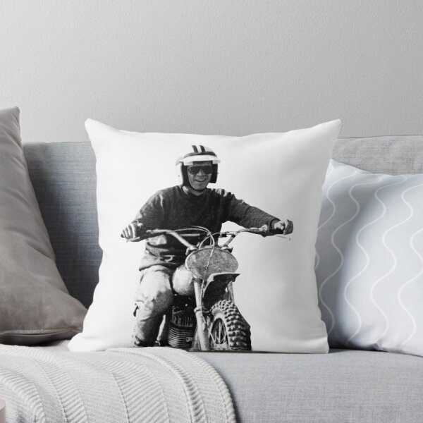 Item preview, Steve McQueen on classic Husky - on White designed and sold by boltjesdesign.