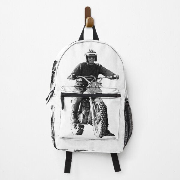 Item preview, Steve McQueen on classic Husky - on White designed and sold by boltjesdesign.