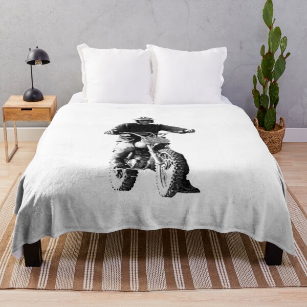 Item preview, Steve McQueen on classic Husky - on White designed and sold by boltjesdesign.