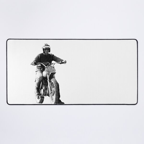 Item preview, Steve McQueen on classic Husky - on White designed and sold by boltjesdesign.