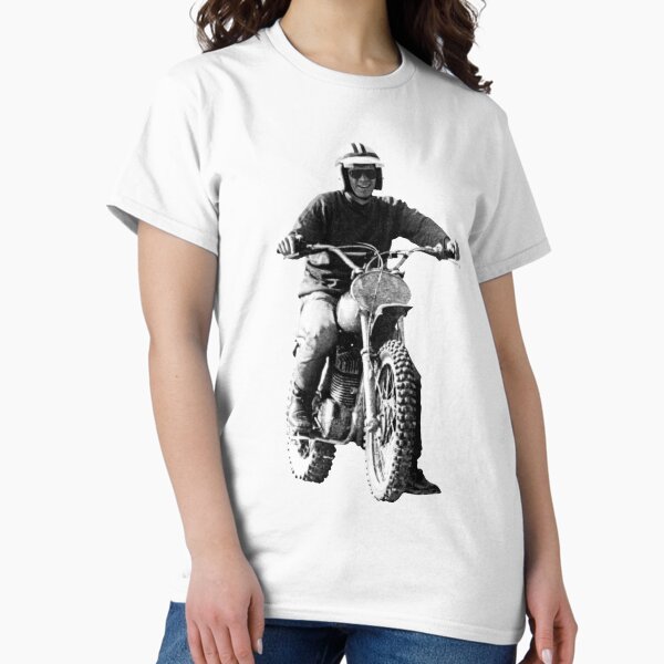 Item preview, Steve McQueen on classic Husky - on White designed and sold by boltjesdesign.