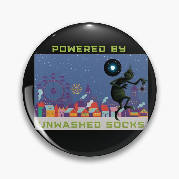 Item preview, Christmas Powered By Unwashed Socks designed and sold by CleanEnergyLife.