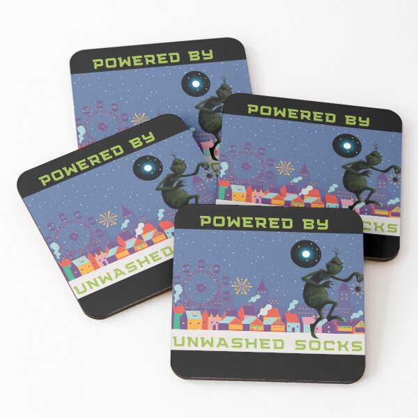 Item preview, Christmas Powered By Unwashed Socks designed and sold by CleanEnergyLife.