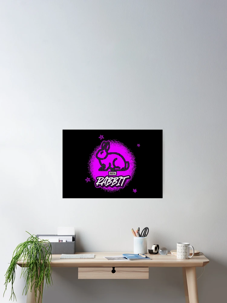 Thumbnail 2 of 3, Poster, Digital Rabbit designed and sold by darknessjeff86.