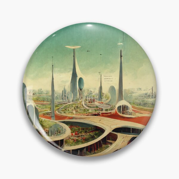 Item preview, Atomic City Retro Sci Fi designed and sold by Artsytee Lab.