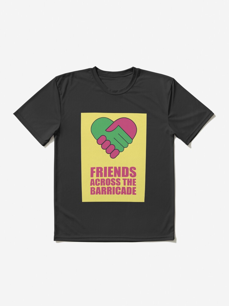 Imagen 2 de 7, Camiseta deportiva con la obra Amigos al otro lado de la barricada Premium, diseñada y vendida por AnthonyJ66.