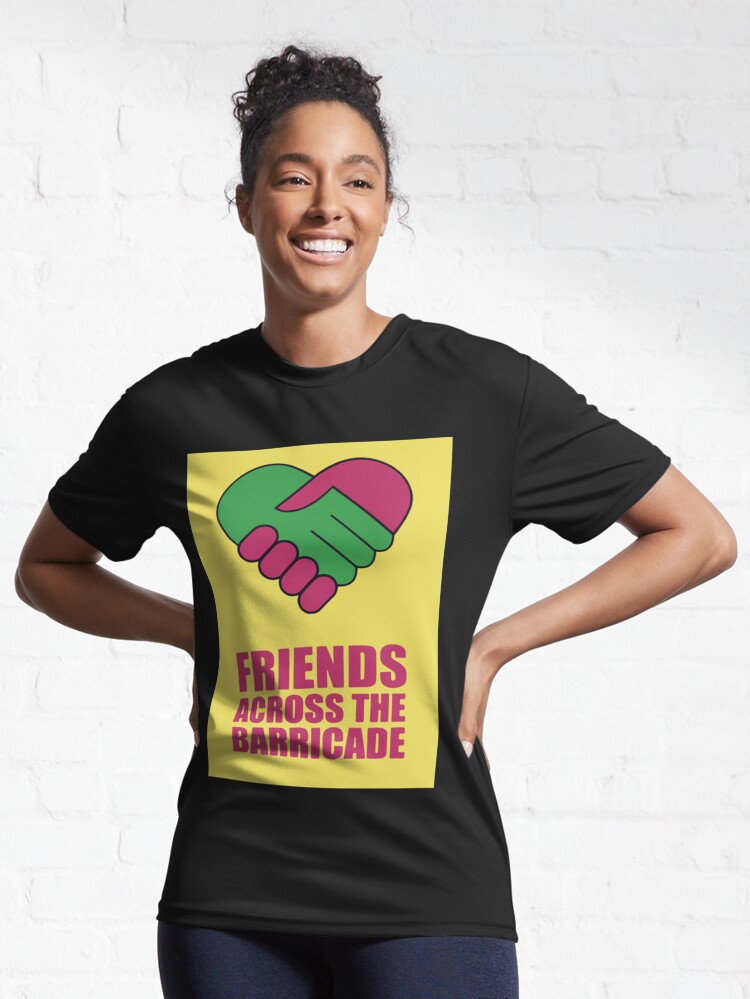 Imagen 6 de 7, Camiseta deportiva con la obra Amigos al otro lado de la barricada Premium, diseñada y vendida por AnthonyJ66.