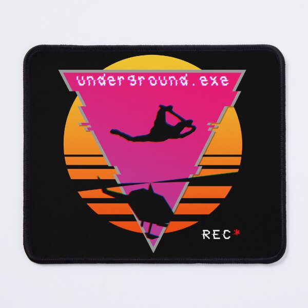 Item preview, u n d e r g r o u n d . e x e (r e d) designed and sold by Gonzo's Rad Design Shop.