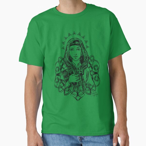 Item preview, Saint Dymphna in SEAFOAM designed and sold by Fabiola Garza.