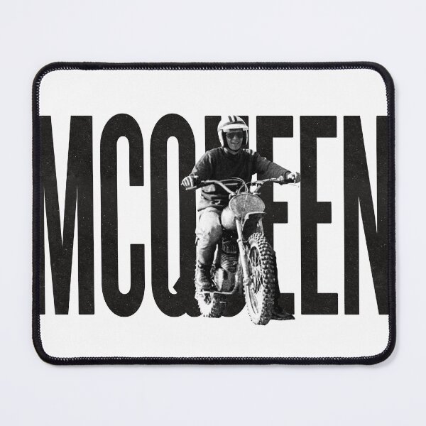 Item preview, Steve McQueen on classic Husky - on White designed and sold by boltjesdesign.
