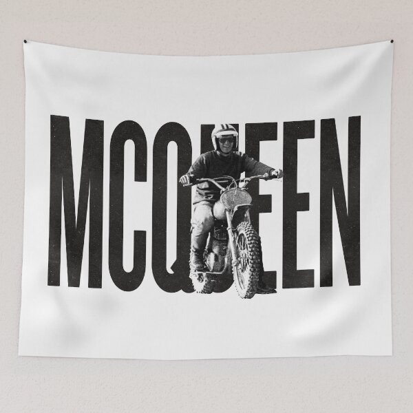 Aperçu de l'œuvre Steve McQueen sur Husky classique - sur blanc créée et vendue par boltjesdesign.
