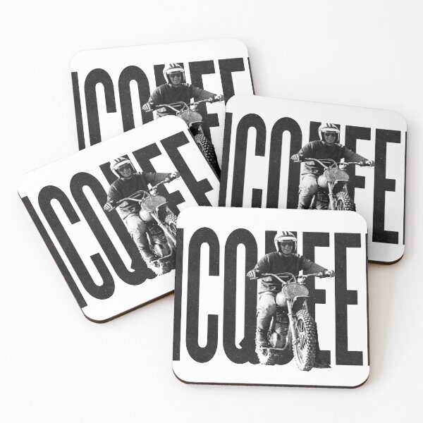 Item preview, Steve McQueen on classic Husky - on White designed and sold by boltjesdesign.