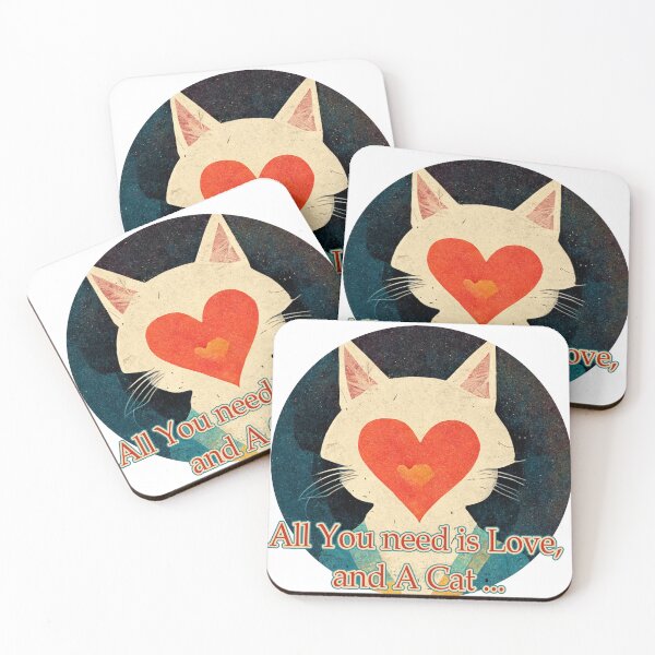 Item preview, All you need is Love, And A Cat designed and sold by FascinoStudios.