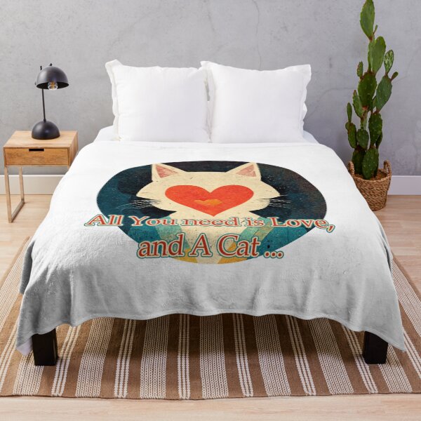 Item preview, All you need is Love, And A Cat designed and sold by FascinoStudios.