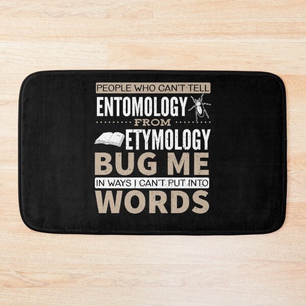 Item preview, Entomology vs Etymology Pun designed and sold by Gold Wings Tees.