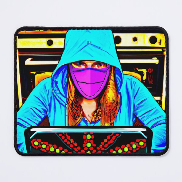 Item preview, Comic Style Colorful Hacker at Home from the Hacker Series designed and sold by Artsytee Lab.